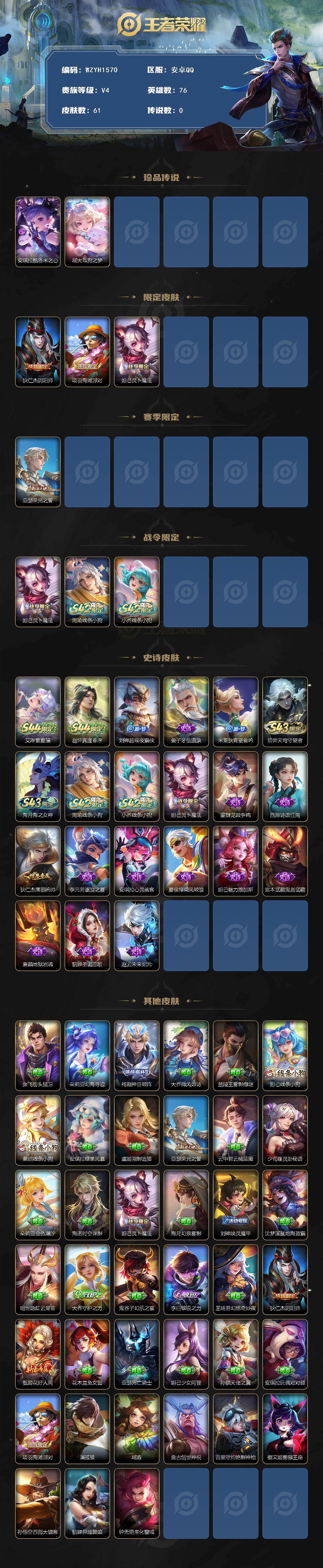 WZEY4648680王者荣耀账号详情图2