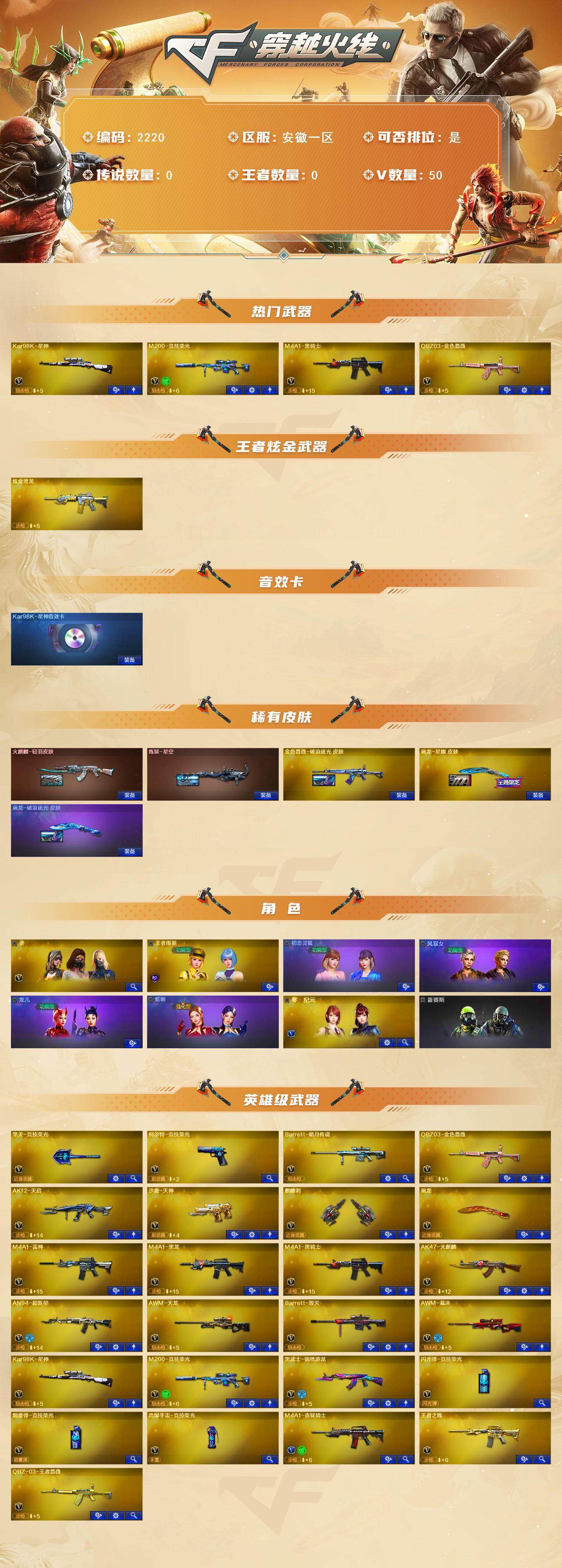 CFMMN4106172穿越火线账号详情图3 CFMMN4106172穿越火线账号详情图3