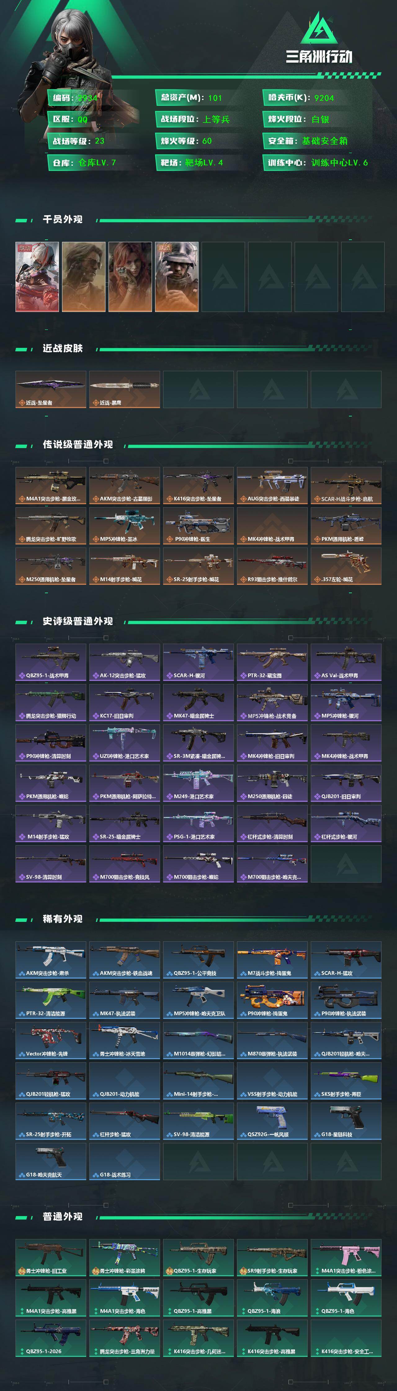 SJZMMN4327244三角洲行动账号详情图3 SJZMMN4327244三角洲行动账号详情图3