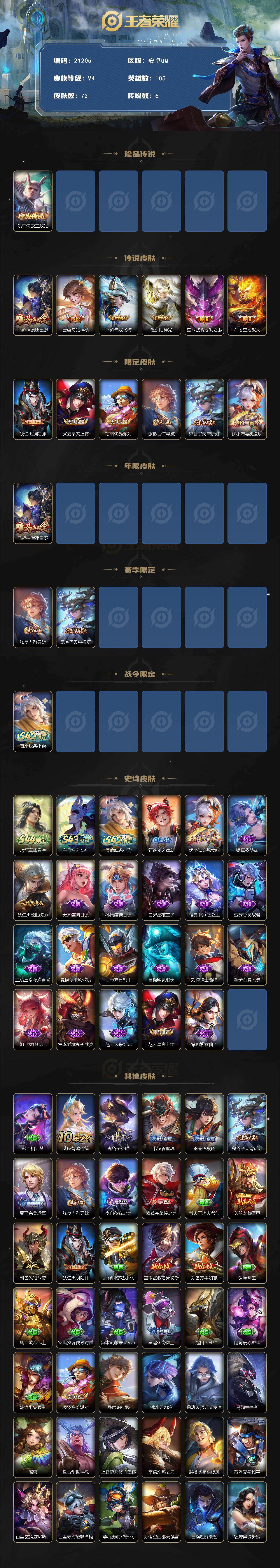 WZEY4690650王者荣耀账号详情图2 WZEY4690650王者荣耀账号详情图2
