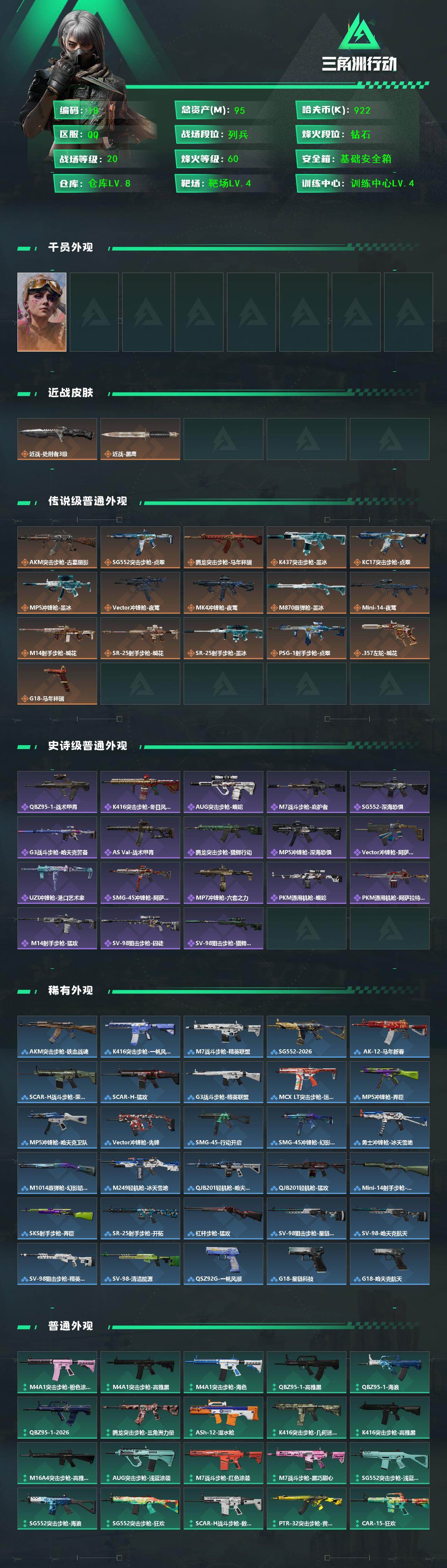 SJZQM4329069三角洲行动账号详情图3