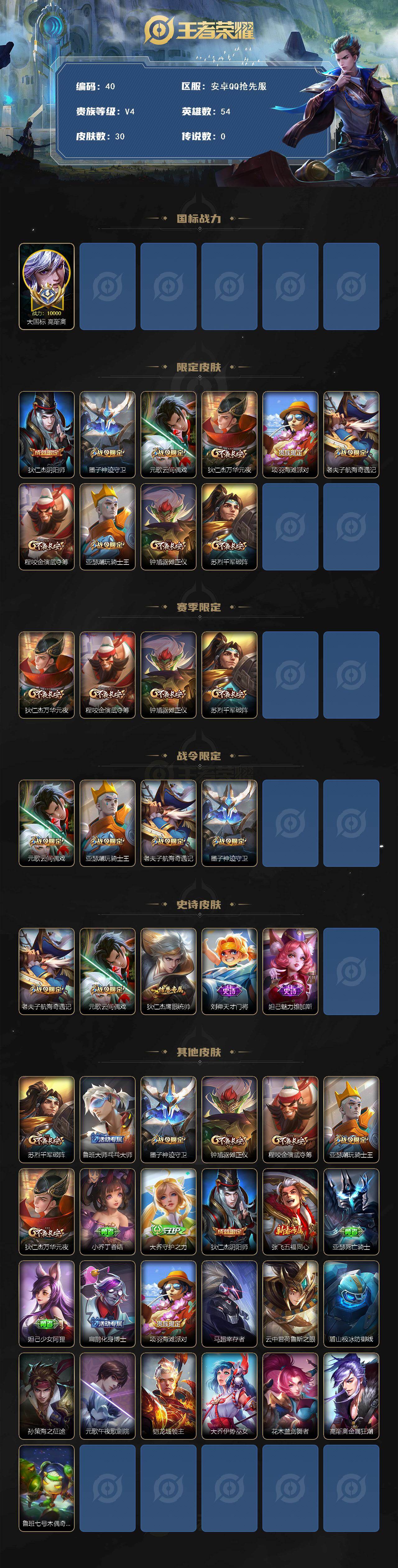 WZQM4698671王者荣耀账号详情图3