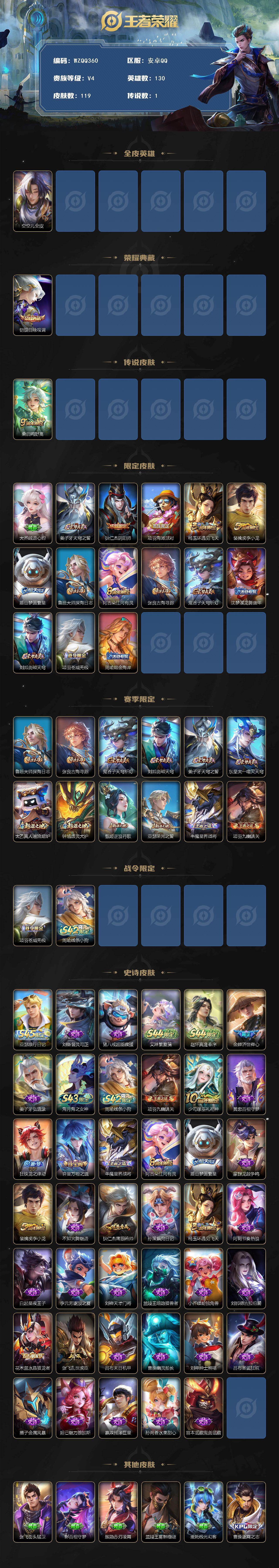 WZEY4701032王者荣耀账号详情图2