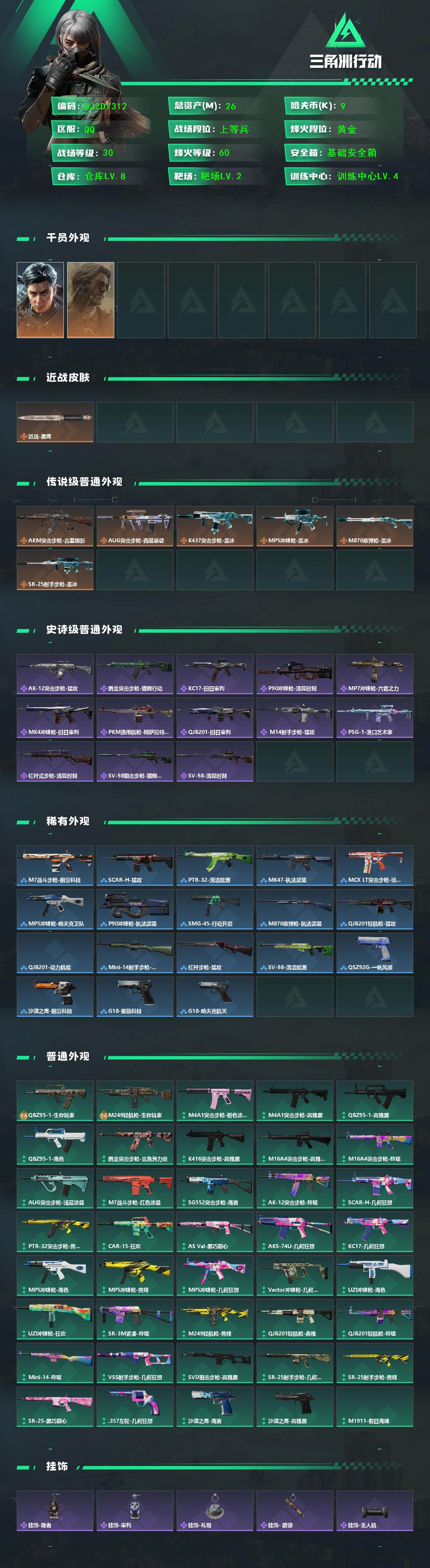 SJZEY4333537三角洲行动账号详情图2 SJZEY4333537三角洲行动账号详情图2