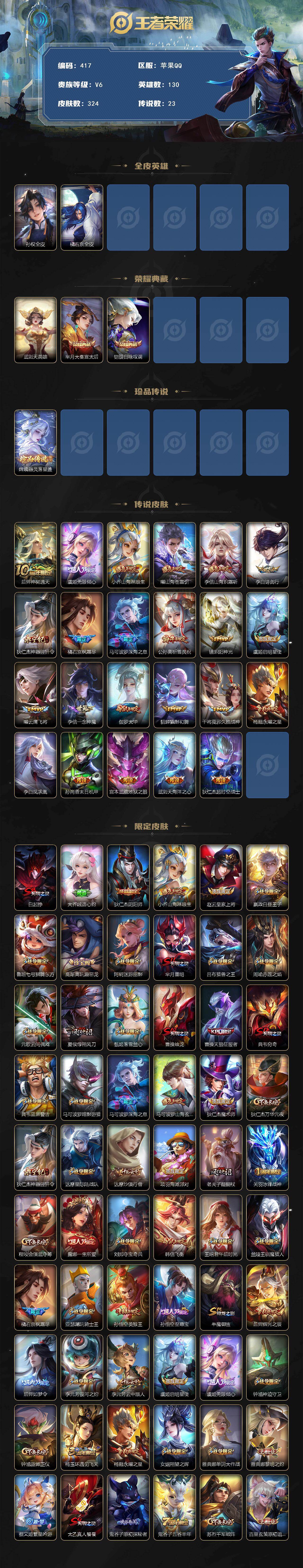 WZMMN4722538王者荣耀账号详情图3