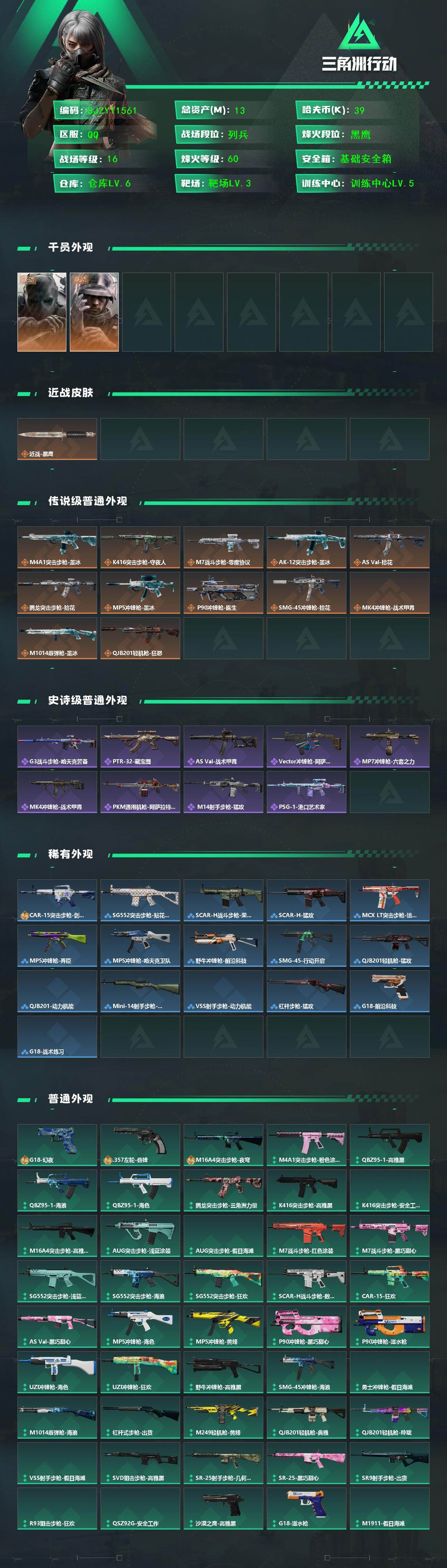 SJZEY4333880三角洲行动账号详情图2