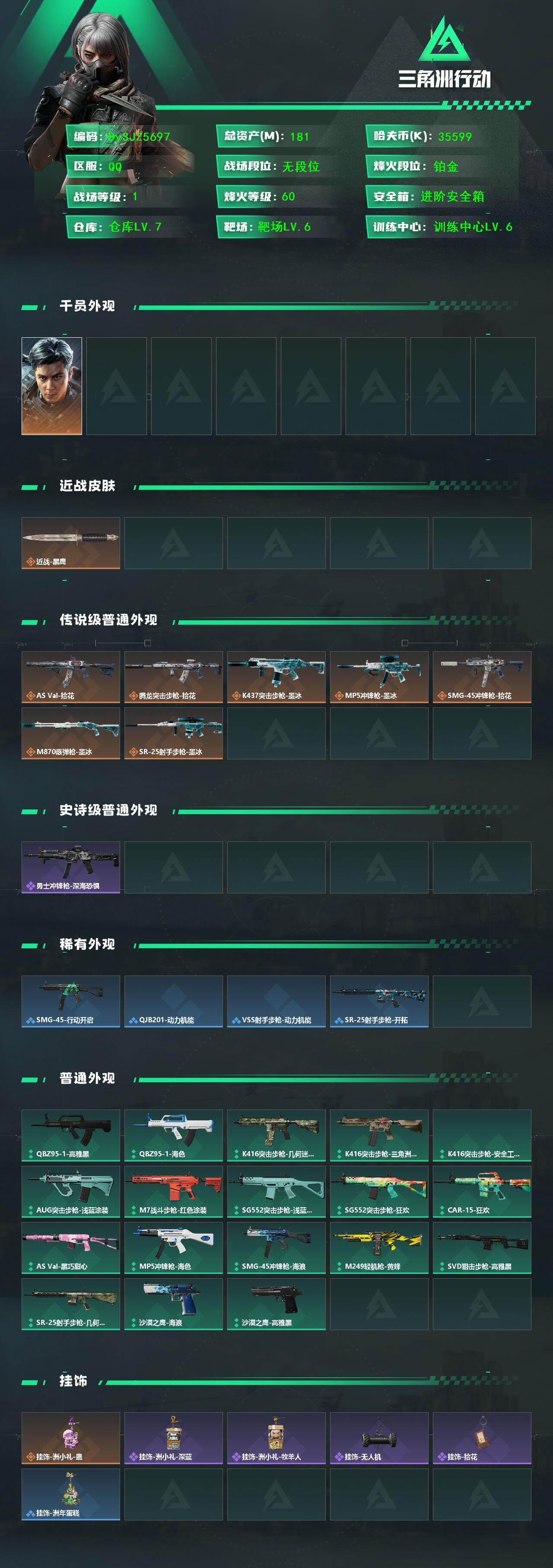 SJZYYT4333977三角洲行动账号详情图2 SJZYYT4333977三角洲行动账号详情图2