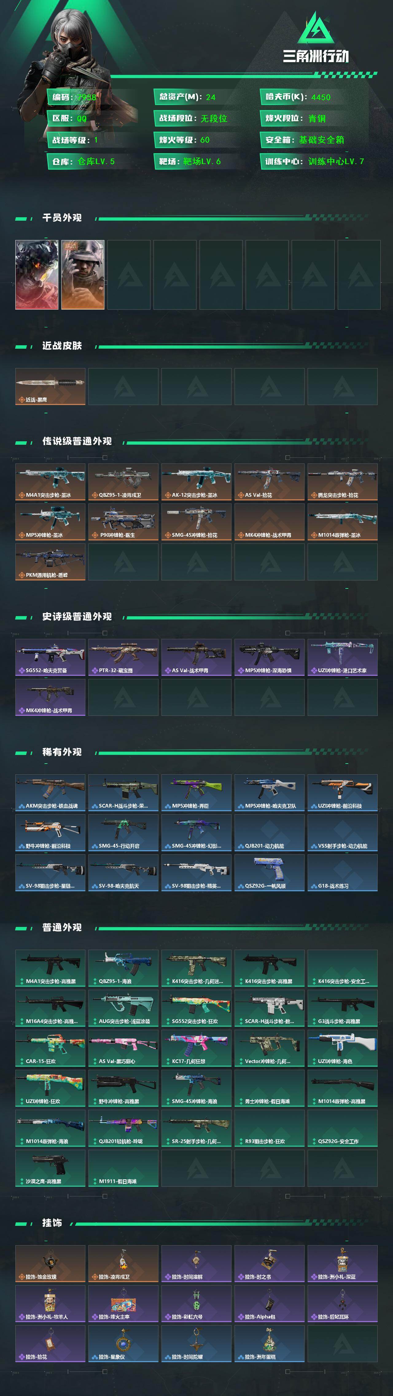SJZMMN4345246三角洲行动账号详情图4