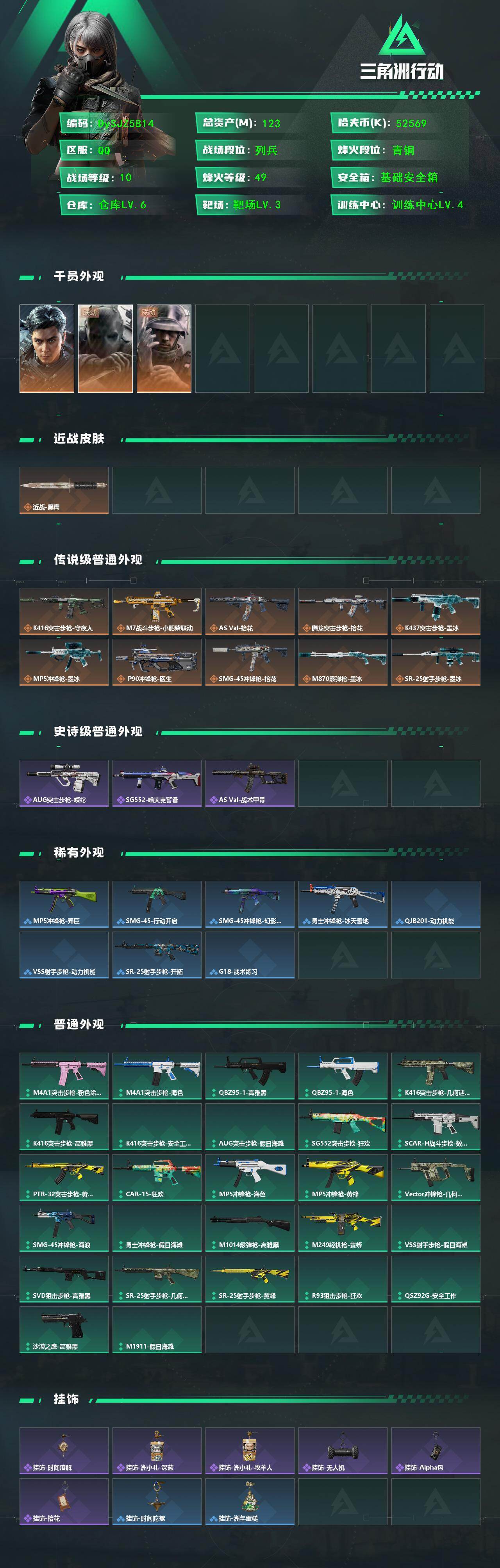 SJZYYT4336822三角洲行动账号详情图2