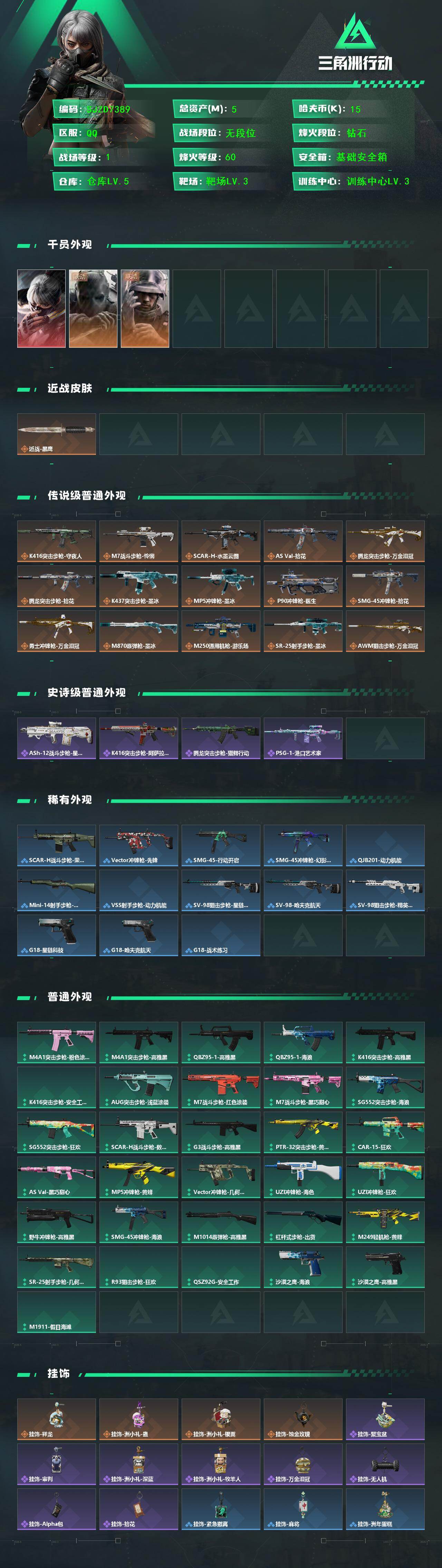 SJZMMN4345869三角洲行动账号详情图3 SJZMMN4345869三角洲行动账号详情图3