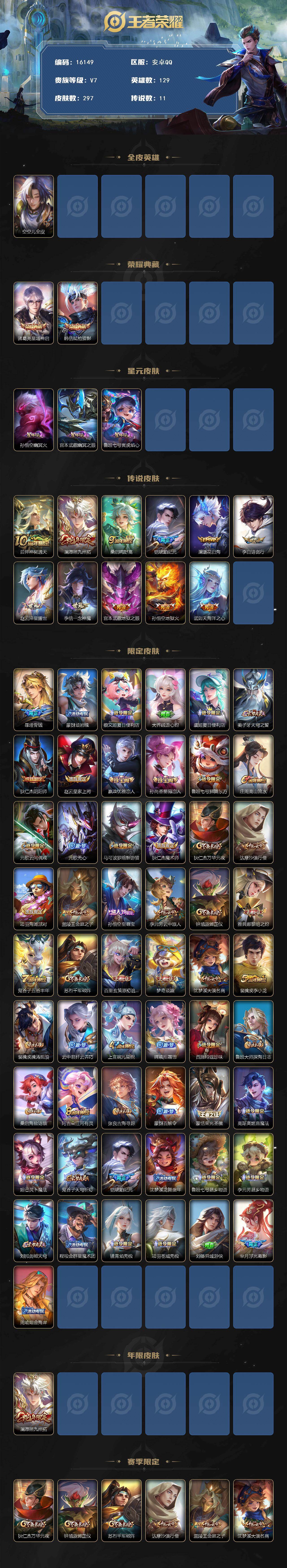 WZMMN4739623王者荣耀账号详情图3