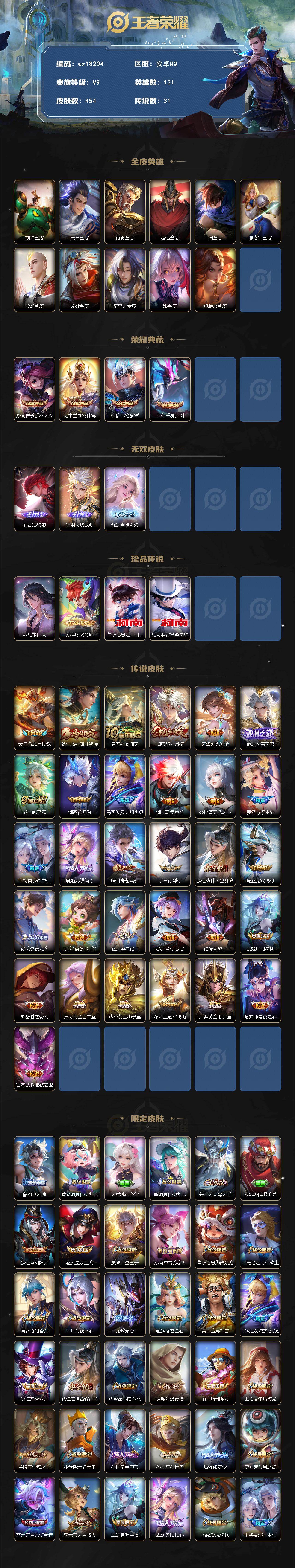 WZMMN4739645王者荣耀账号详情图3