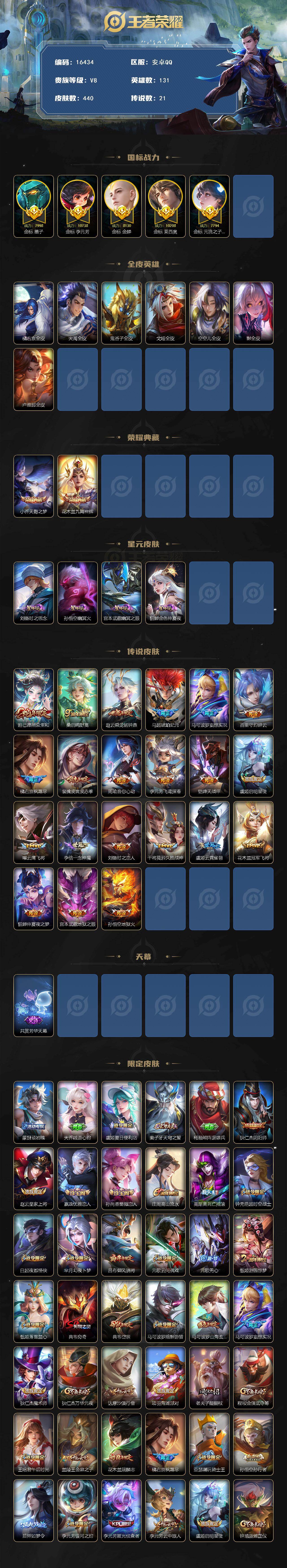 WZMMN4756789王者荣耀账号详情图3