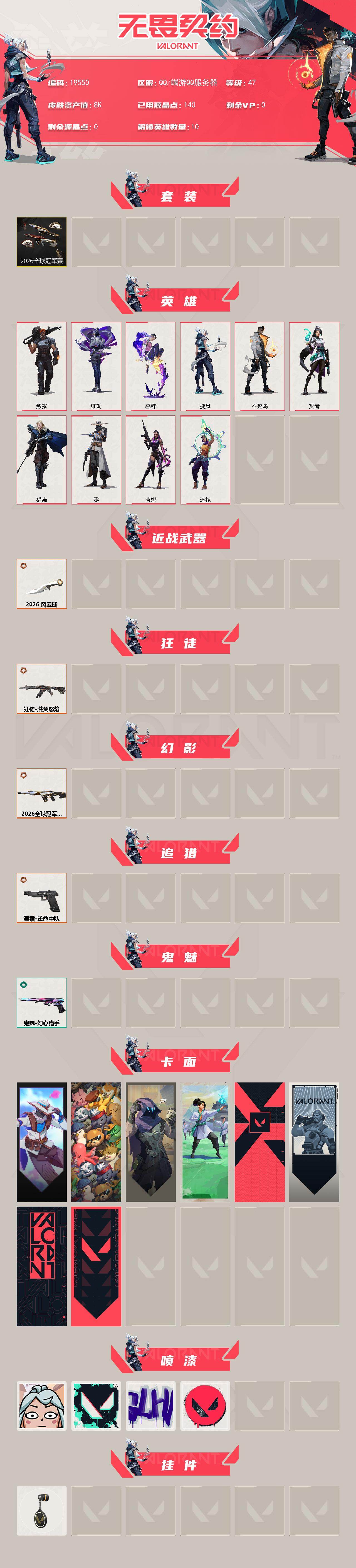 WWQXL4154195无畏契约账号详情图2 WWQXL4154195无畏契约账号详情图2