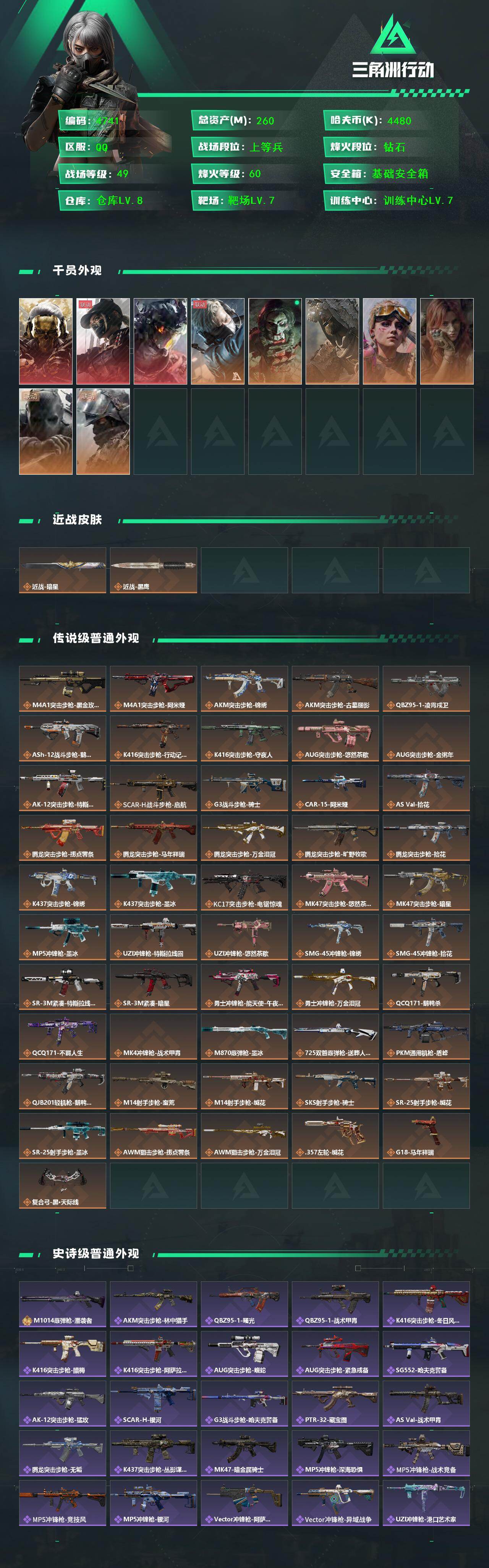 SJZMMN4363372三角洲行动账号详情图3 SJZMMN4363372三角洲行动账号详情图3