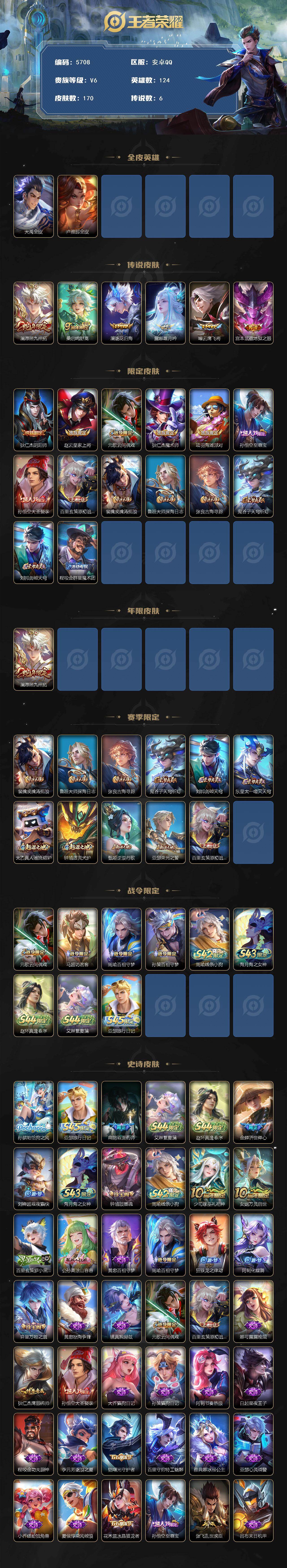 WZMMN4765016王者荣耀账号详情图3