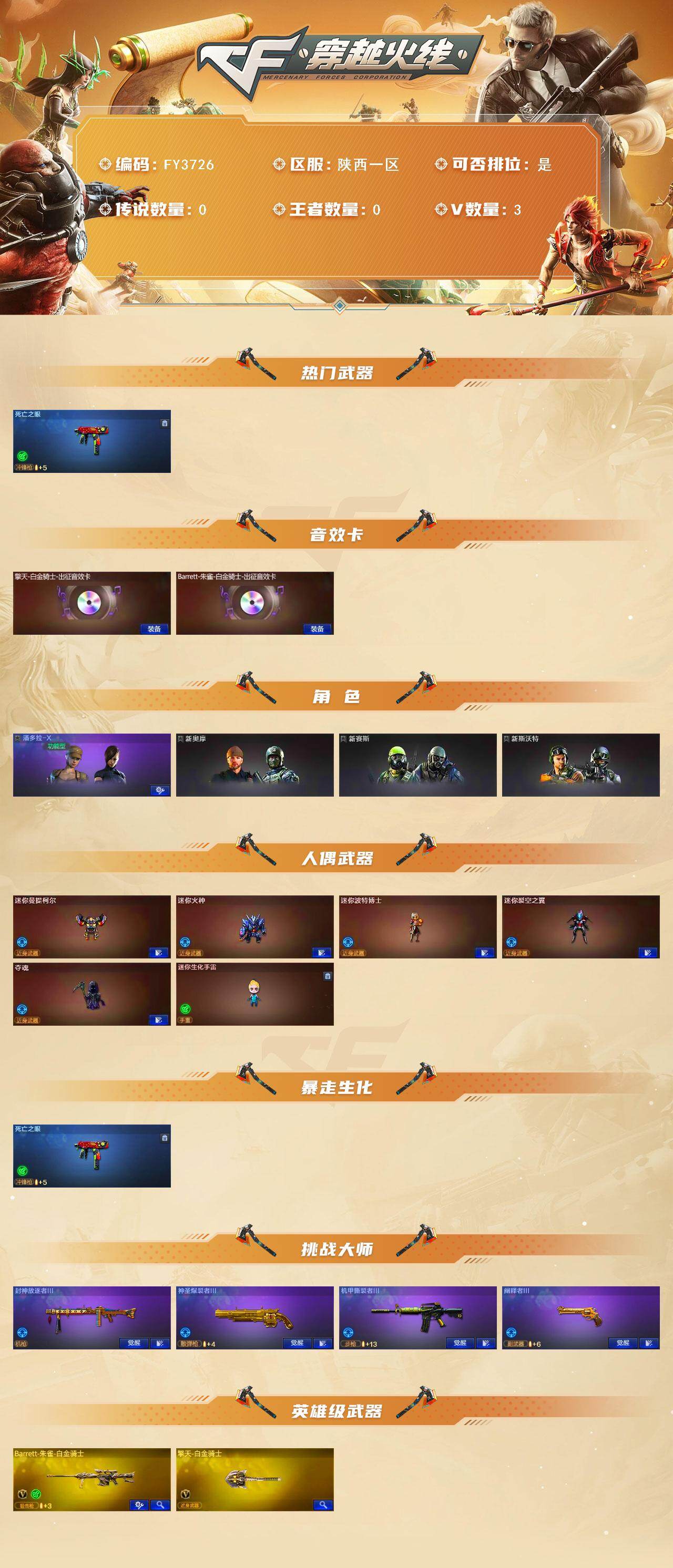 CFEY4113780穿越火线账号详情图2
