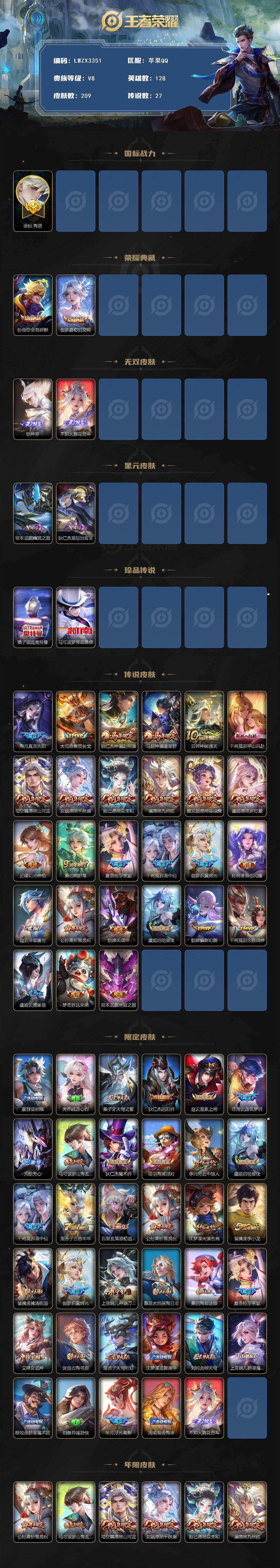 WZLE4771924王者荣耀账号详情图2