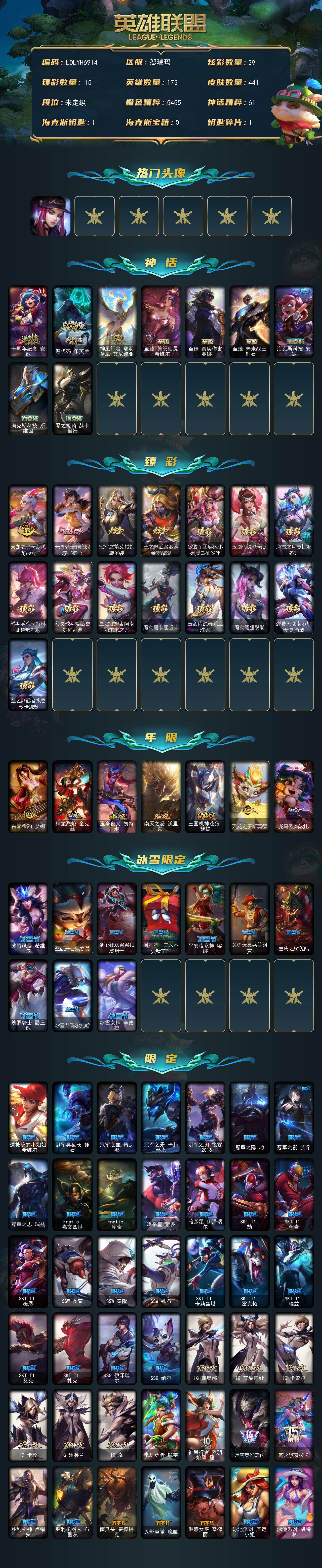 LOLEY460947英雄联盟账号详情图2