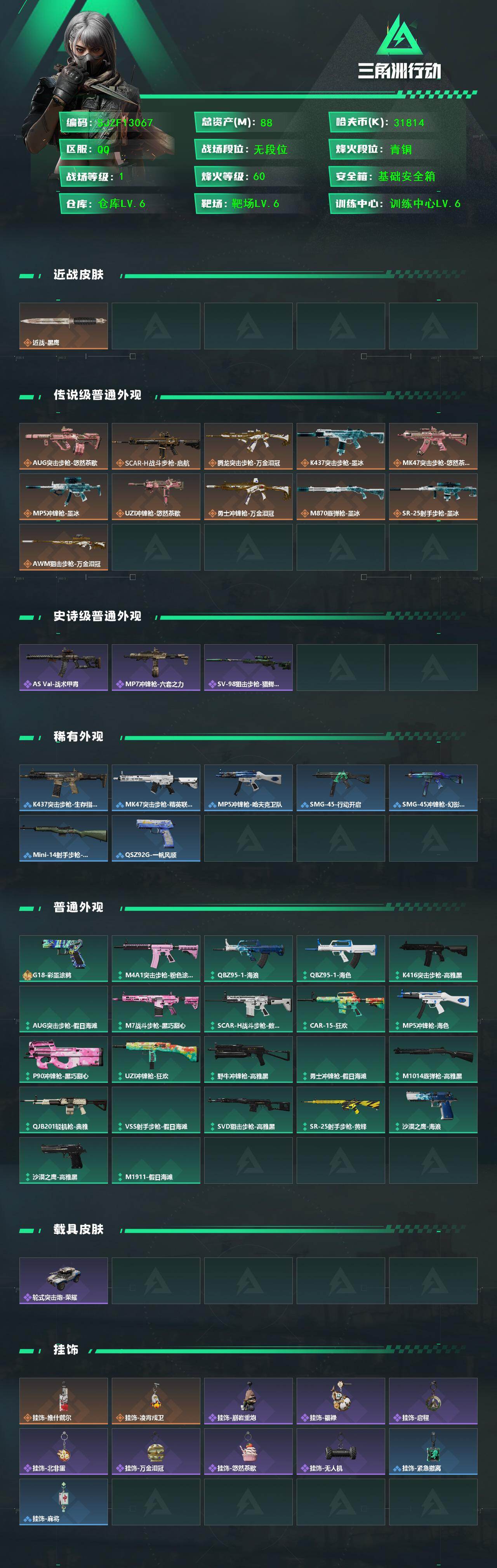 SJZEY4381878三角洲行动账号详情图2
