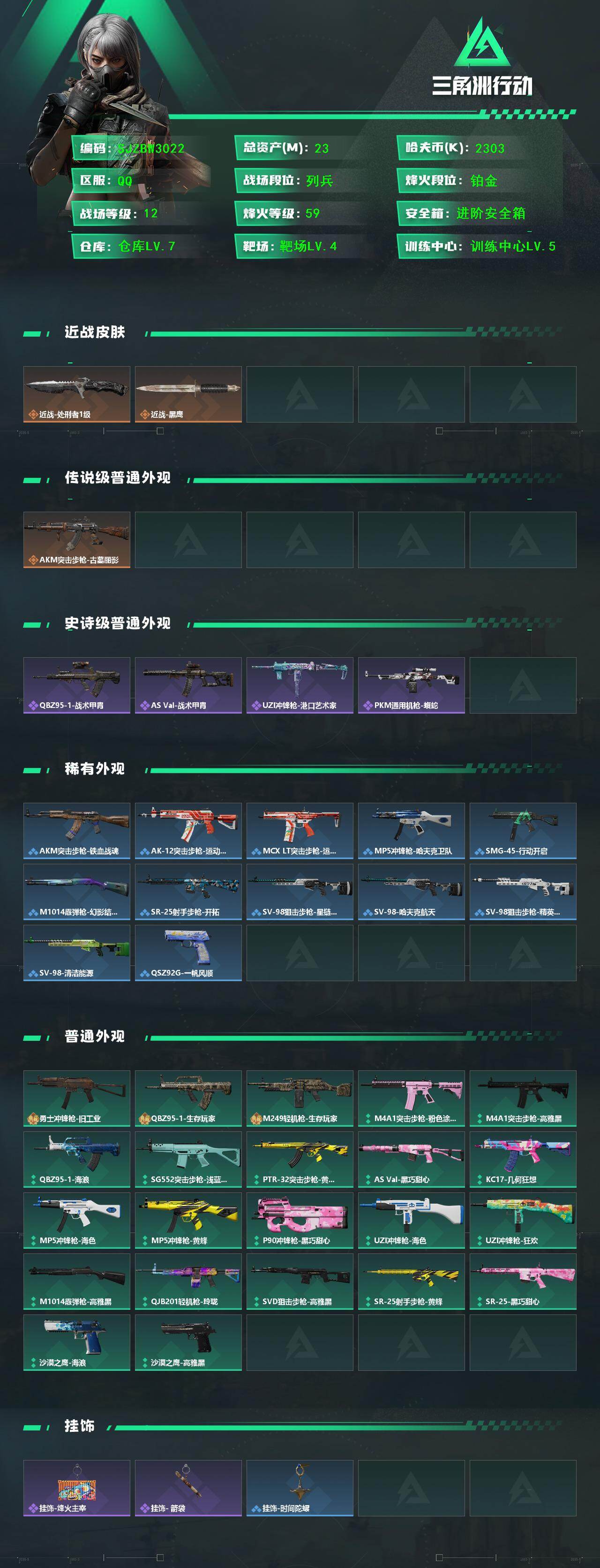 SJZEY4381939三角洲行动账号详情图2 SJZEY4381939三角洲行动账号详情图2
