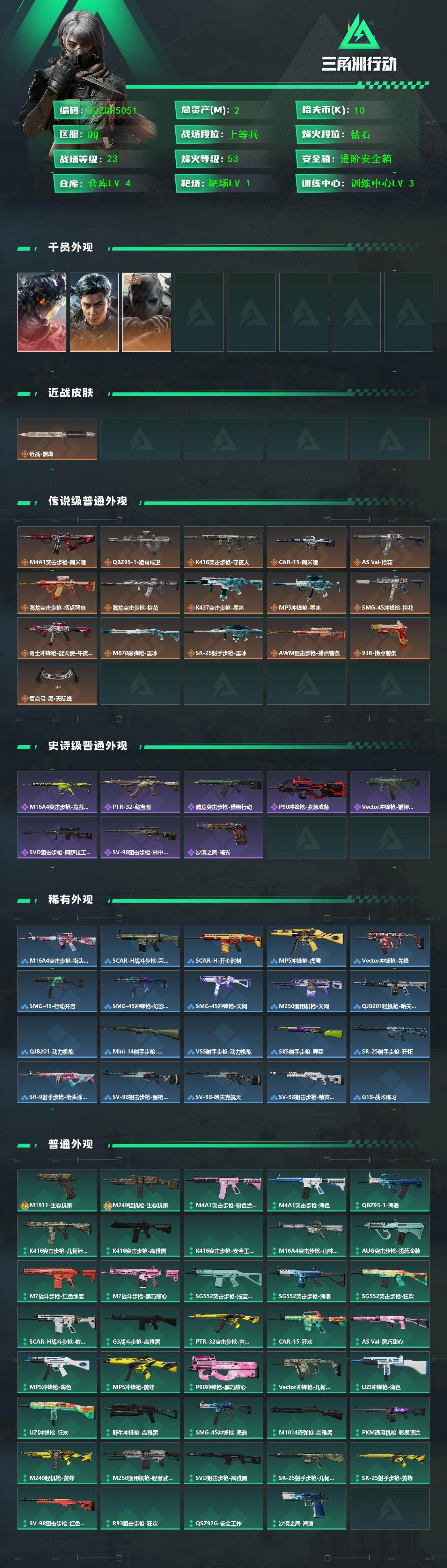 SJZMMN4382854三角洲行动账号详情图3