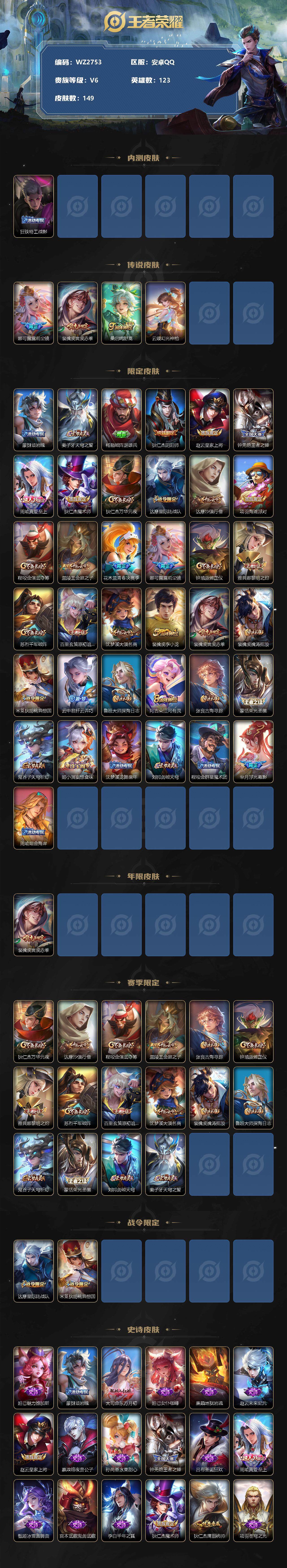 WZ03391872王者荣耀账号详情图2