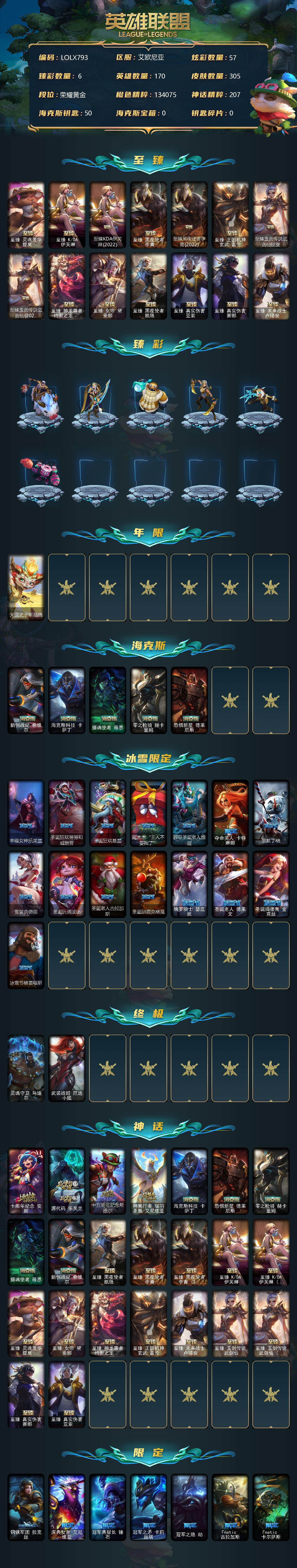 LOLEY35834英雄联盟账号详情图2