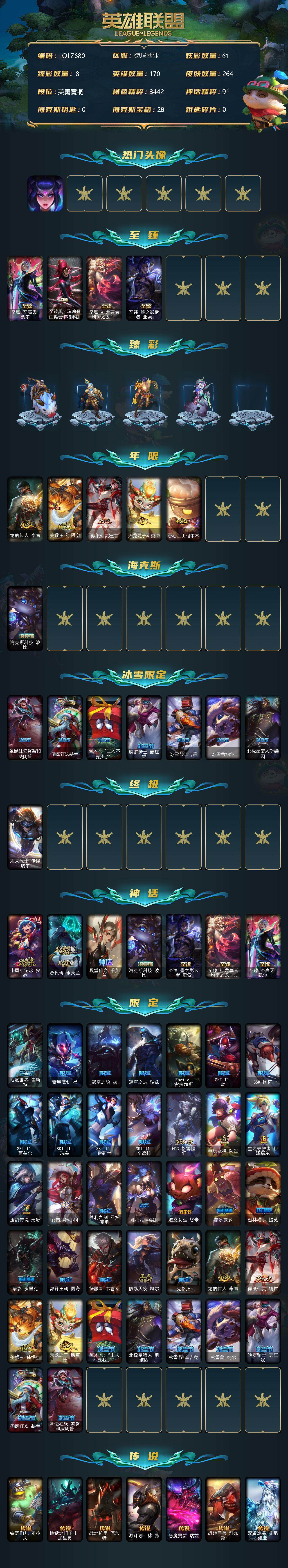 LOLEY35838英雄联盟账号详情图2
