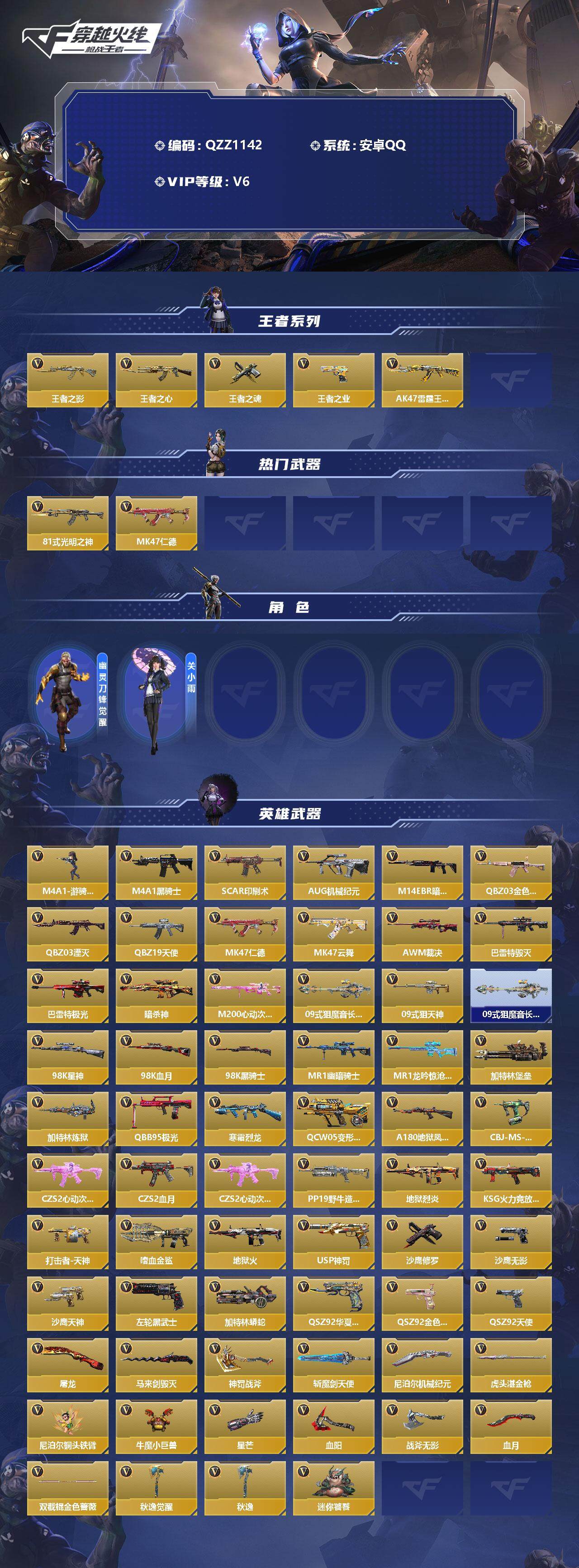 CFMEY322654枪战王者账号详情图2
