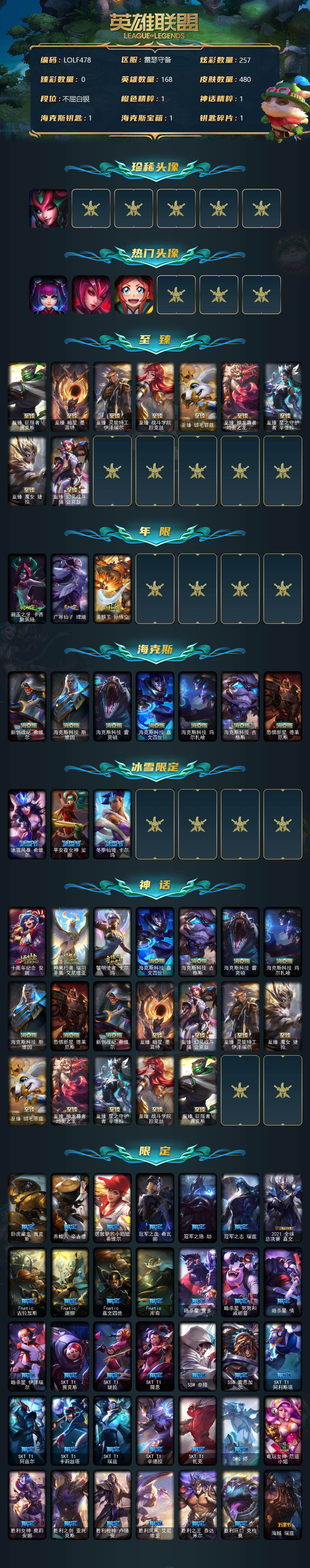 LOLEY35870英雄联盟账号详情图2 LOLEY35870英雄联盟账号详情图2