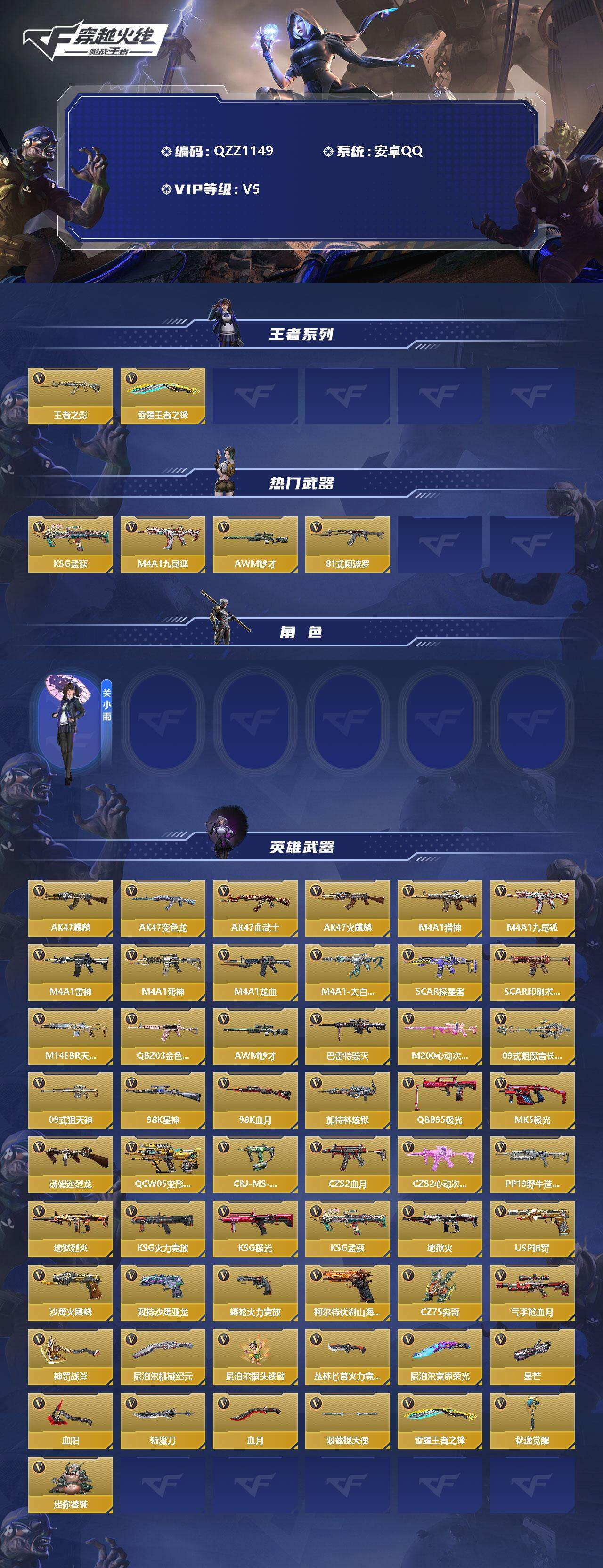 CFMEY322744枪战王者账号详情图2