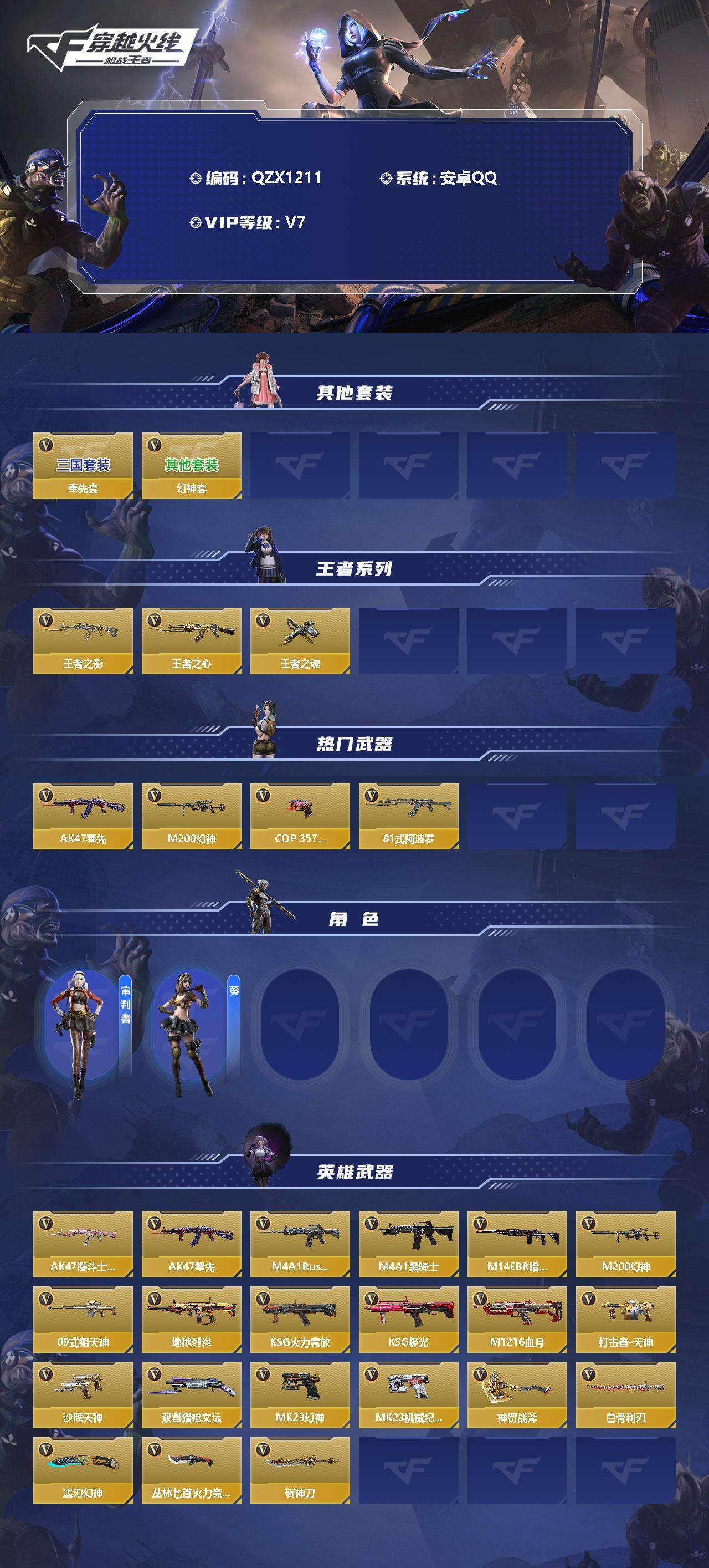 CFMEY323085枪战王者账号详情图2