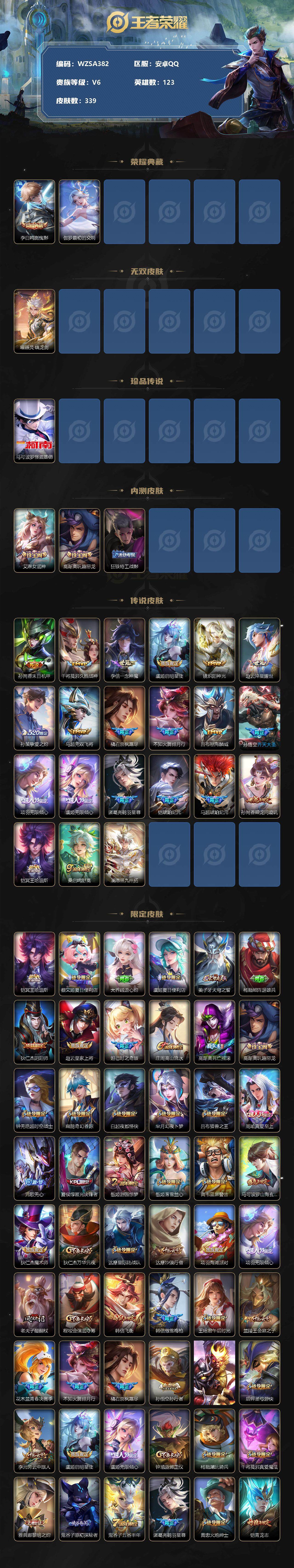 WZEY3109636王者荣耀账号详情图2