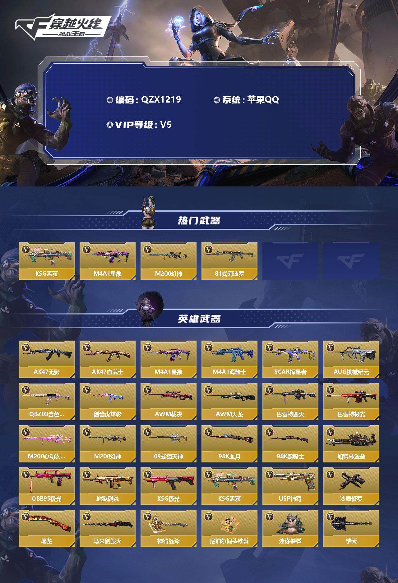 CFMEY328071枪战王者账号详情图2 CFMEY328071枪战王者账号详情图2