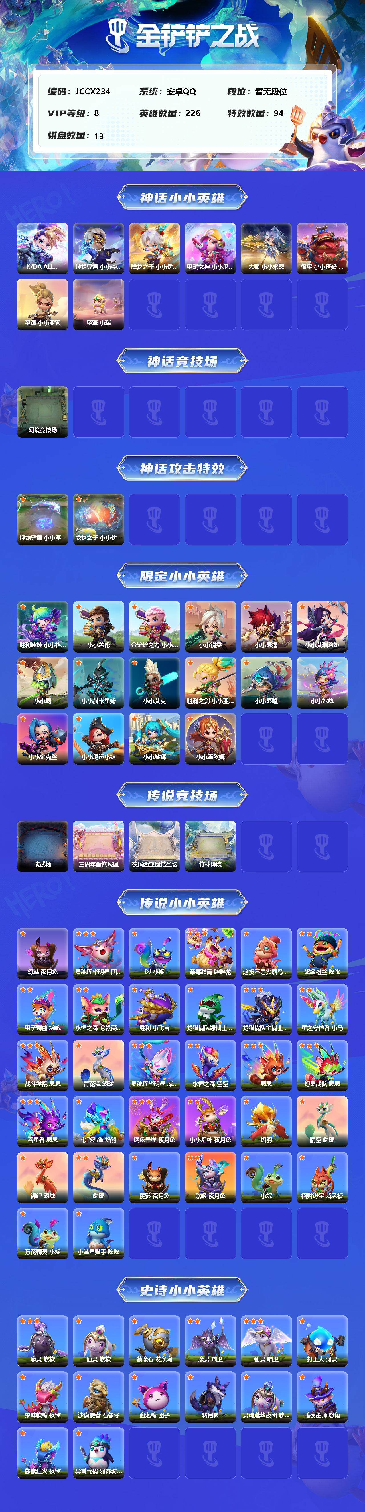 JCCEY31136金铲铲之战账号详情图2 JCCEY31136金铲铲之战账号详情图2