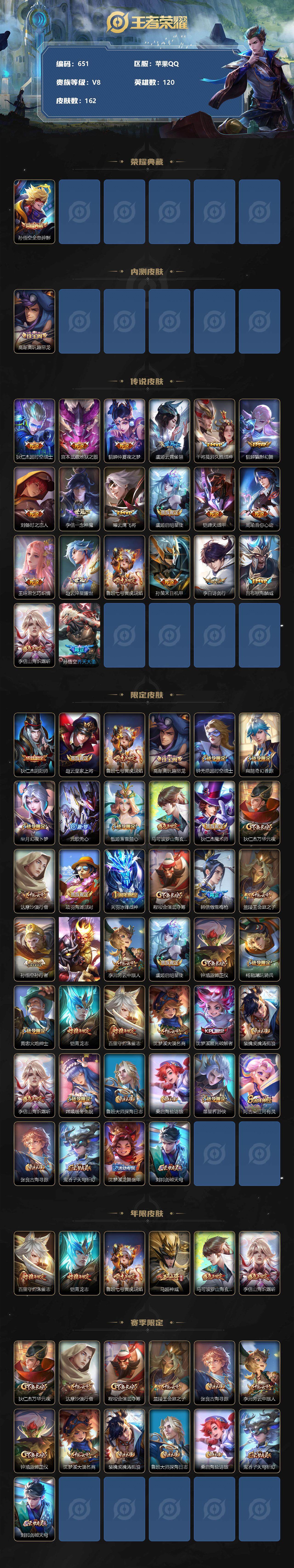 WZCMW3237242王者荣耀账号详情图3