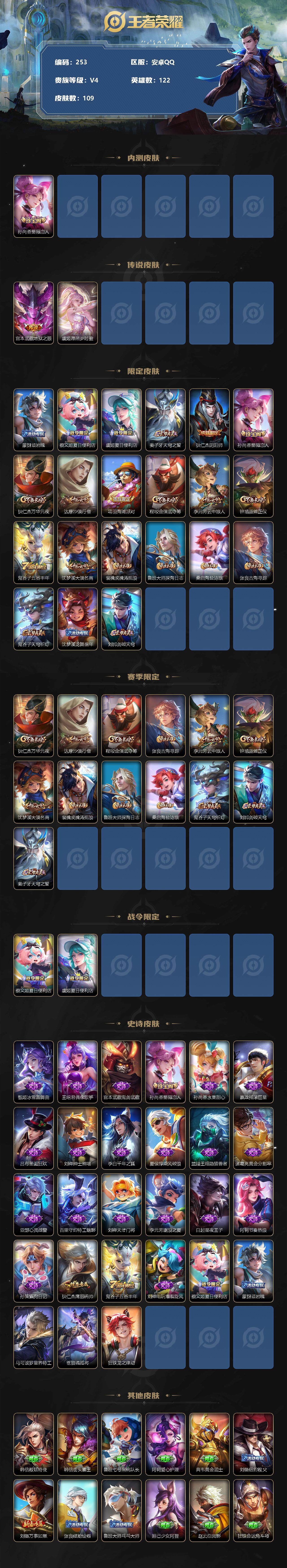 WZCMW3220197王者荣耀账号详情图3