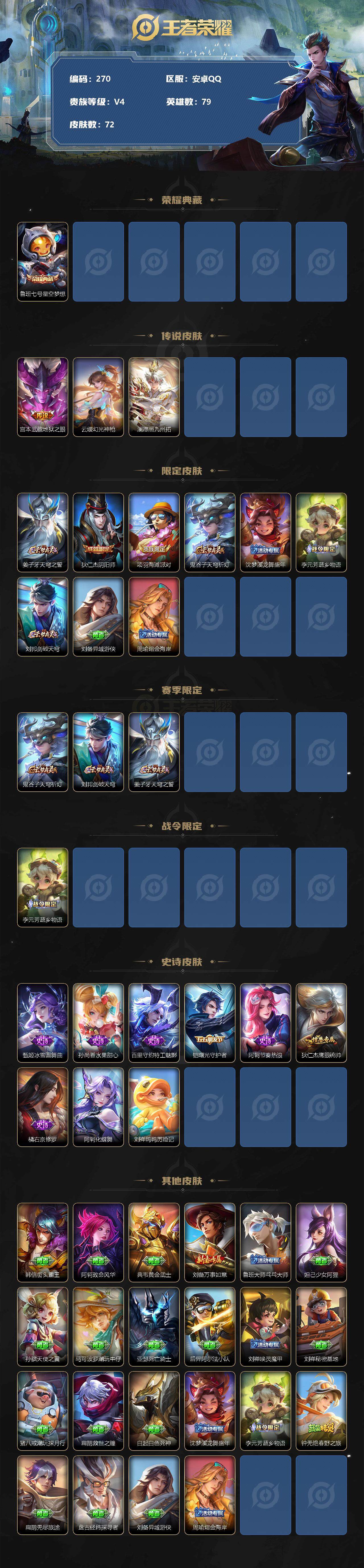 WZCMW3220210王者荣耀账号详情图3