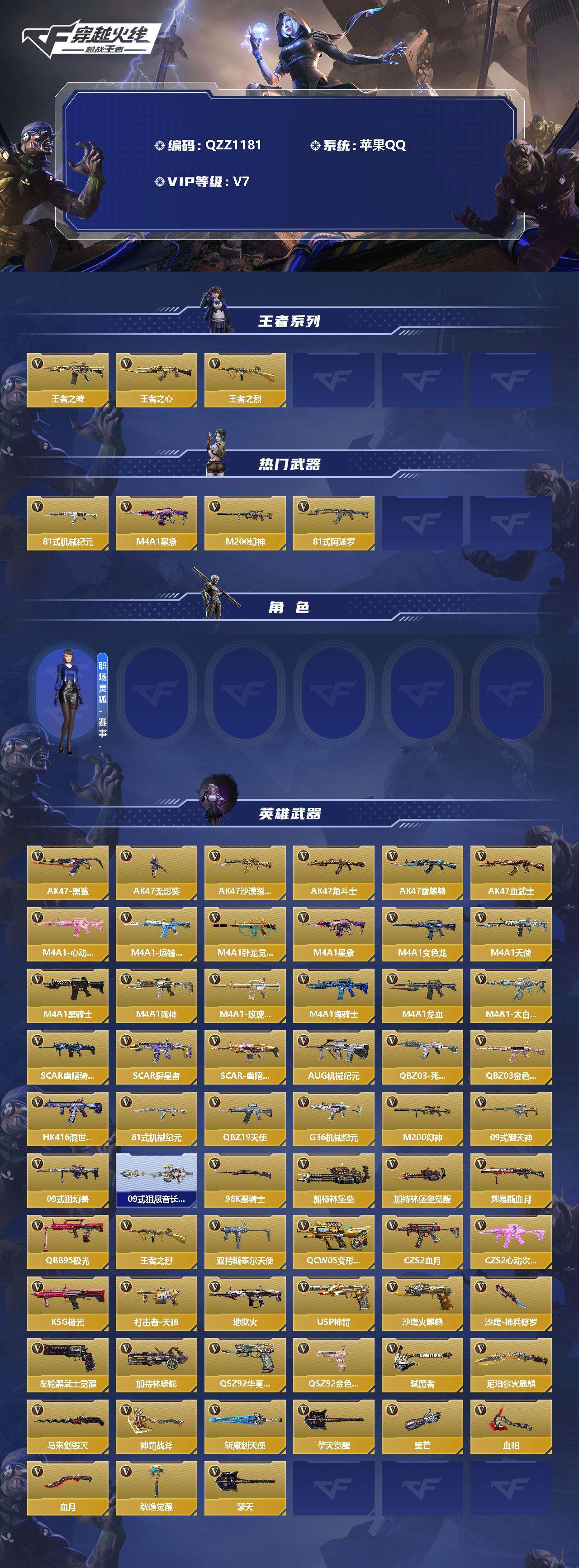 CFMEY324907枪战王者账号详情图2 CFMEY324907枪战王者账号详情图2