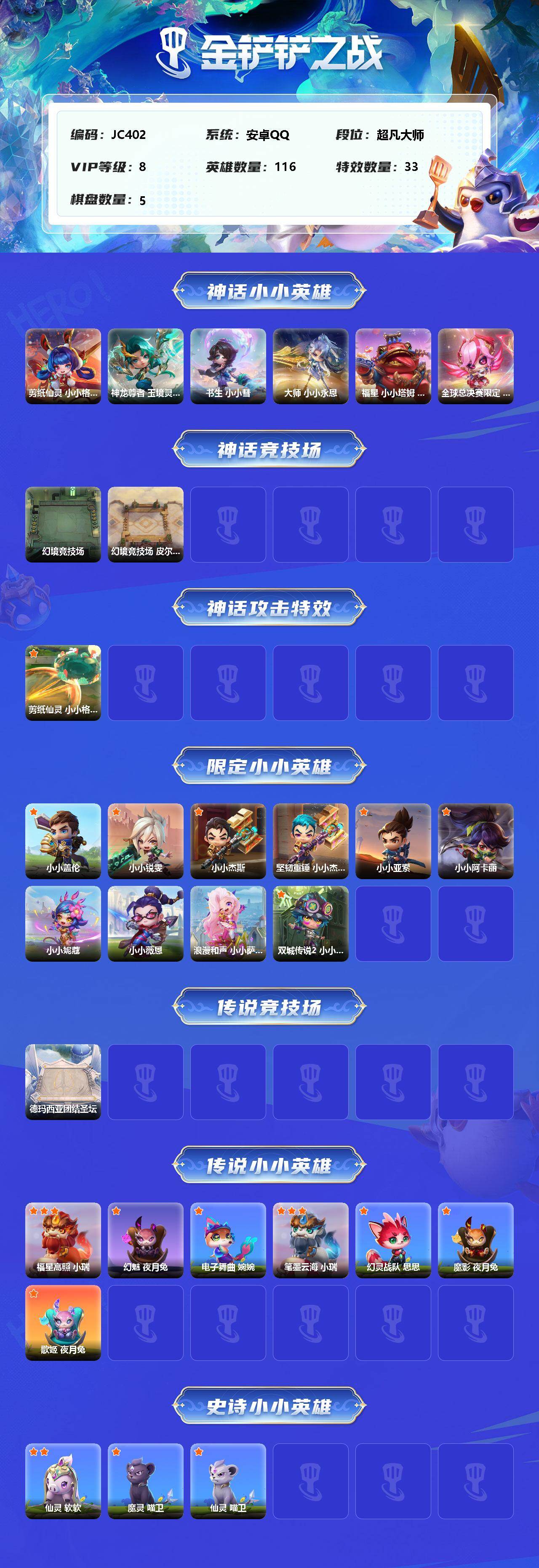 JCCEY31159金铲铲之战账号详情图2 JCCEY31159金铲铲之战账号详情图2