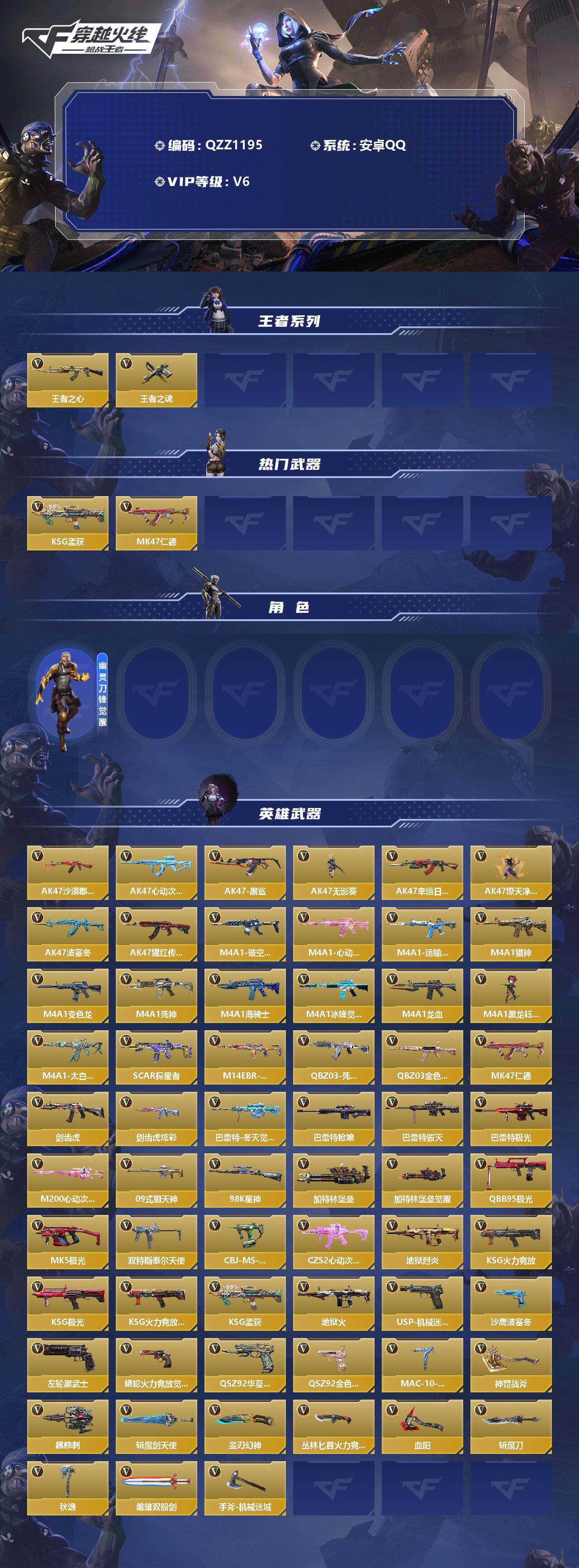 CFMEY325352枪战王者账号详情图2 CFMEY325352枪战王者账号详情图2