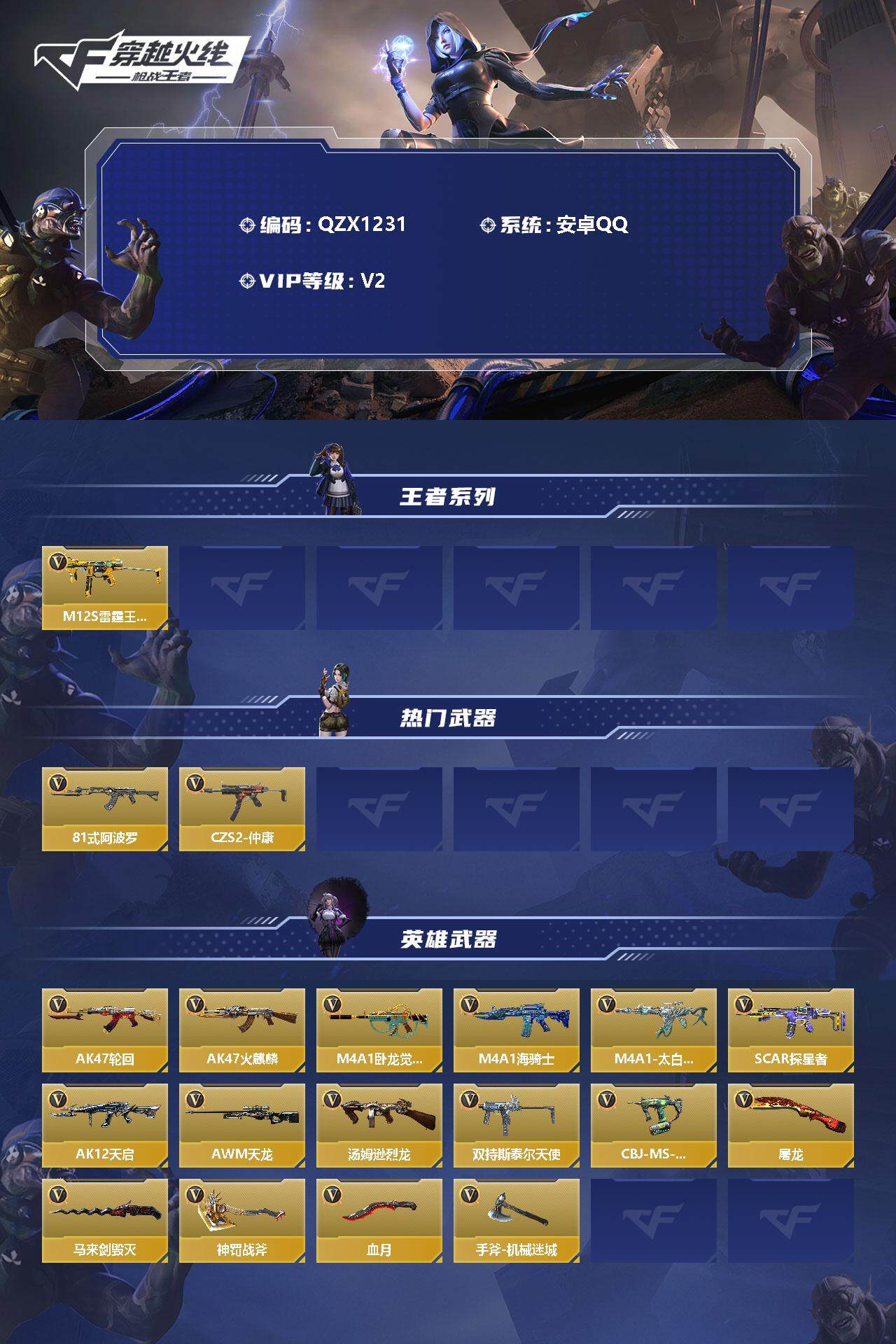 CFMEY325552枪战王者账号详情图2 CFMEY325552枪战王者账号详情图2