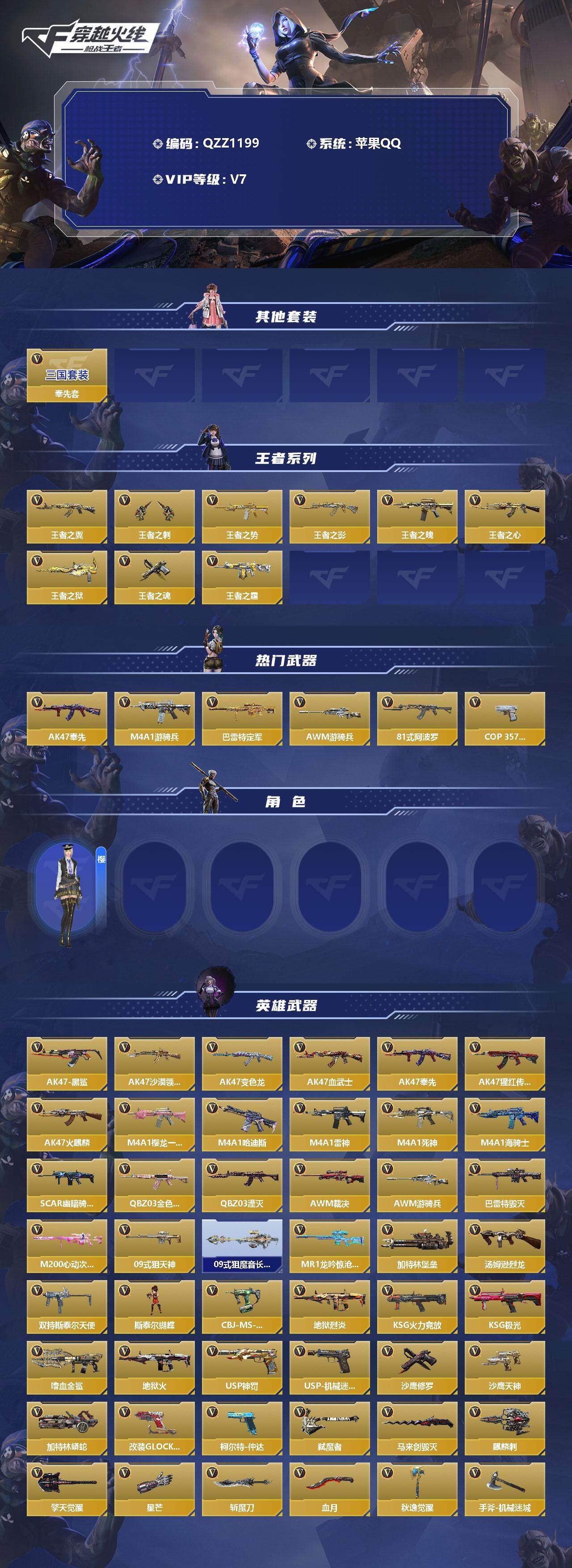 CFMEY325708枪战王者账号详情图2 CFMEY325708枪战王者账号详情图2