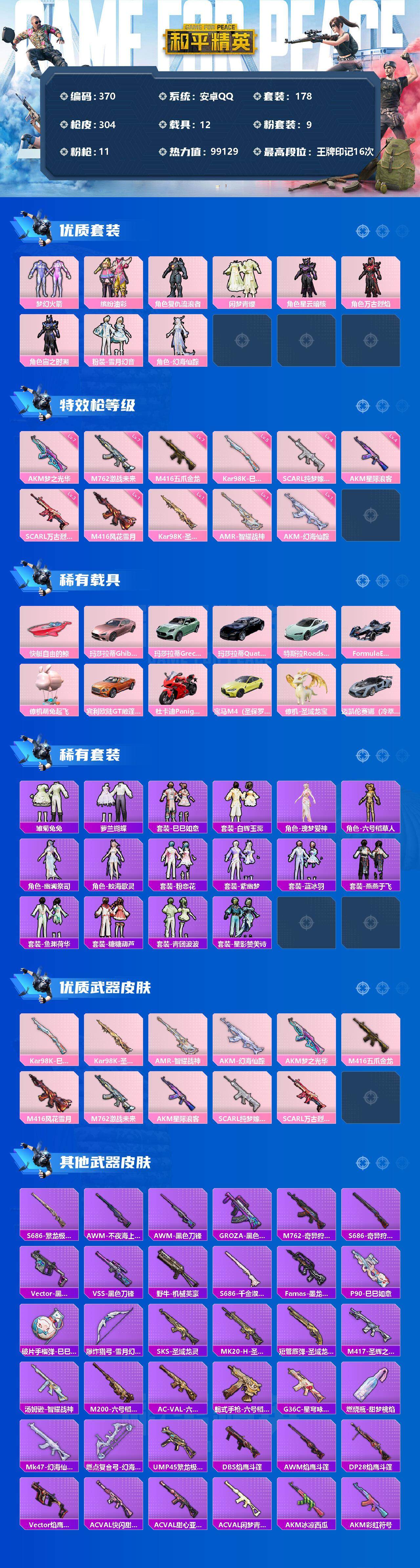 HPJZ3212895和平精英账号详情图2 HPJZ3212895和平精英账号详情图2