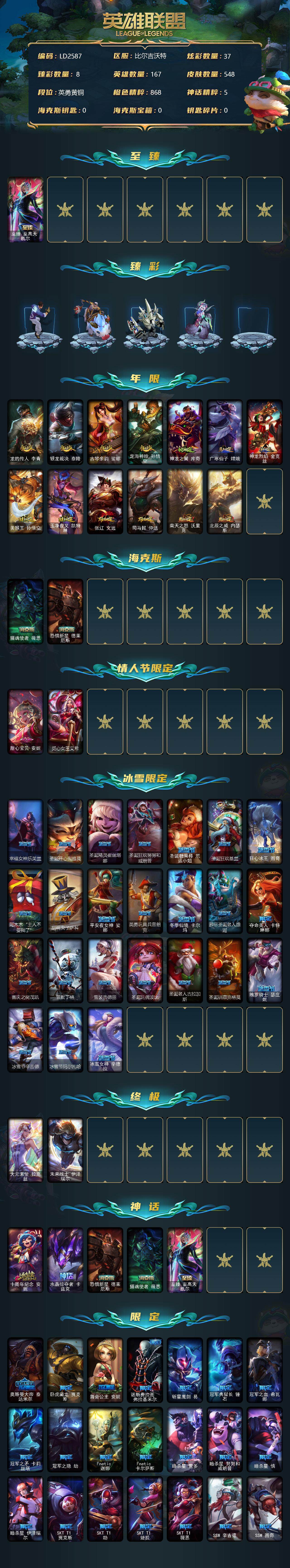 LOLEY36186英雄联盟账号详情图2 LOLEY36186英雄联盟账号详情图2