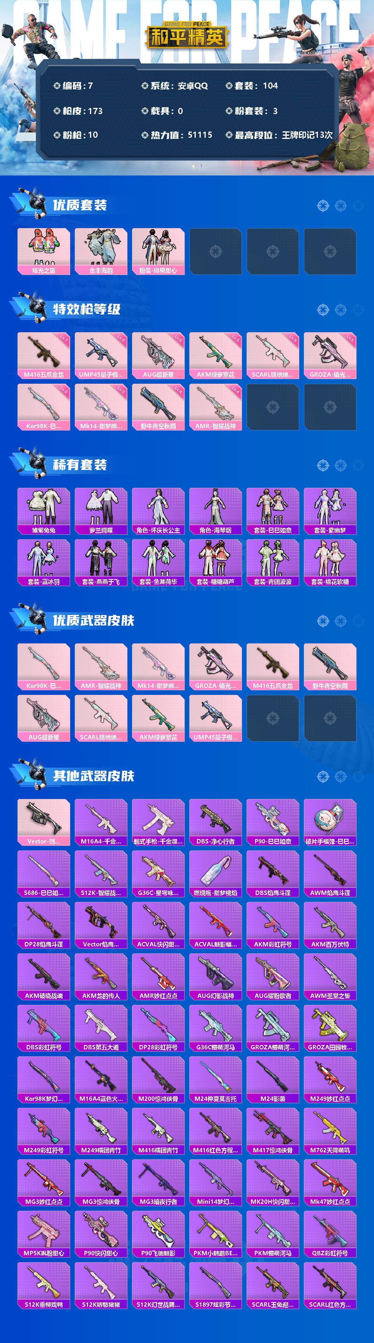 HPCMW3274321和平精英账号详情图9