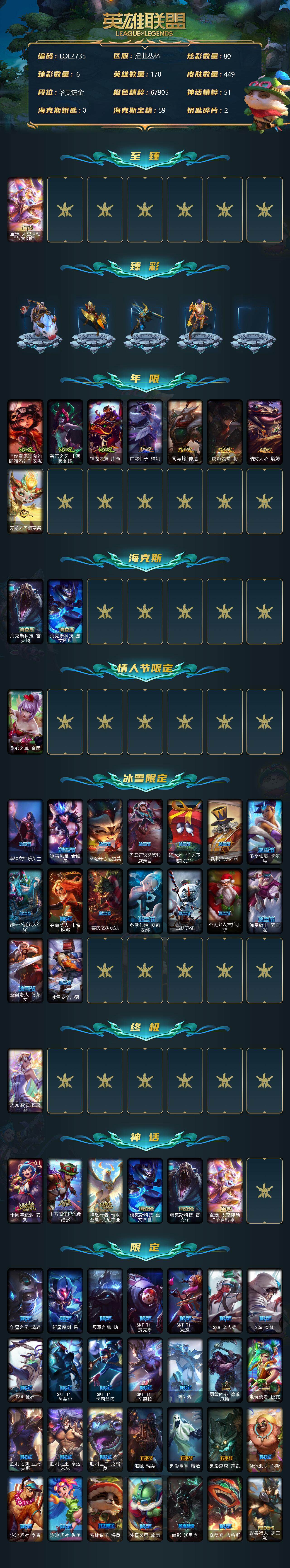 LOLEY36312英雄联盟账号详情图2 LOLEY36312英雄联盟账号详情图2
