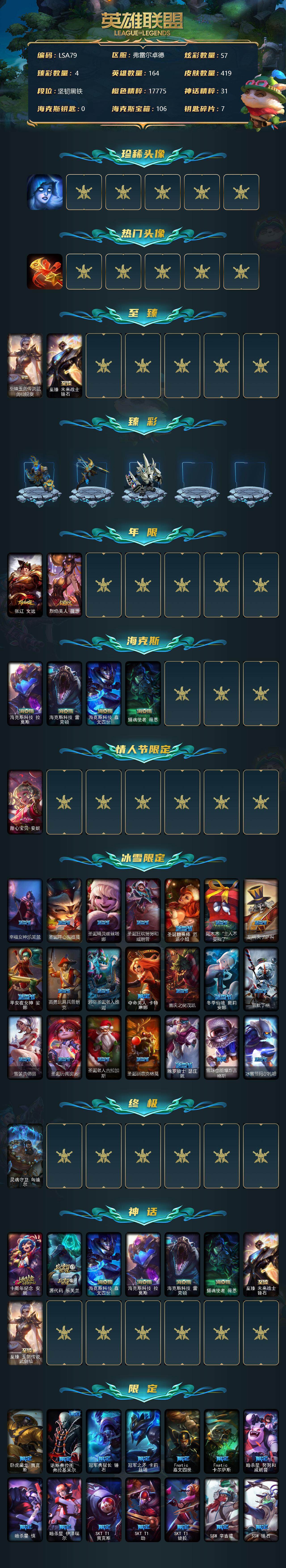 LOLEY36335英雄联盟账号详情图2 LOLEY36335英雄联盟账号详情图2