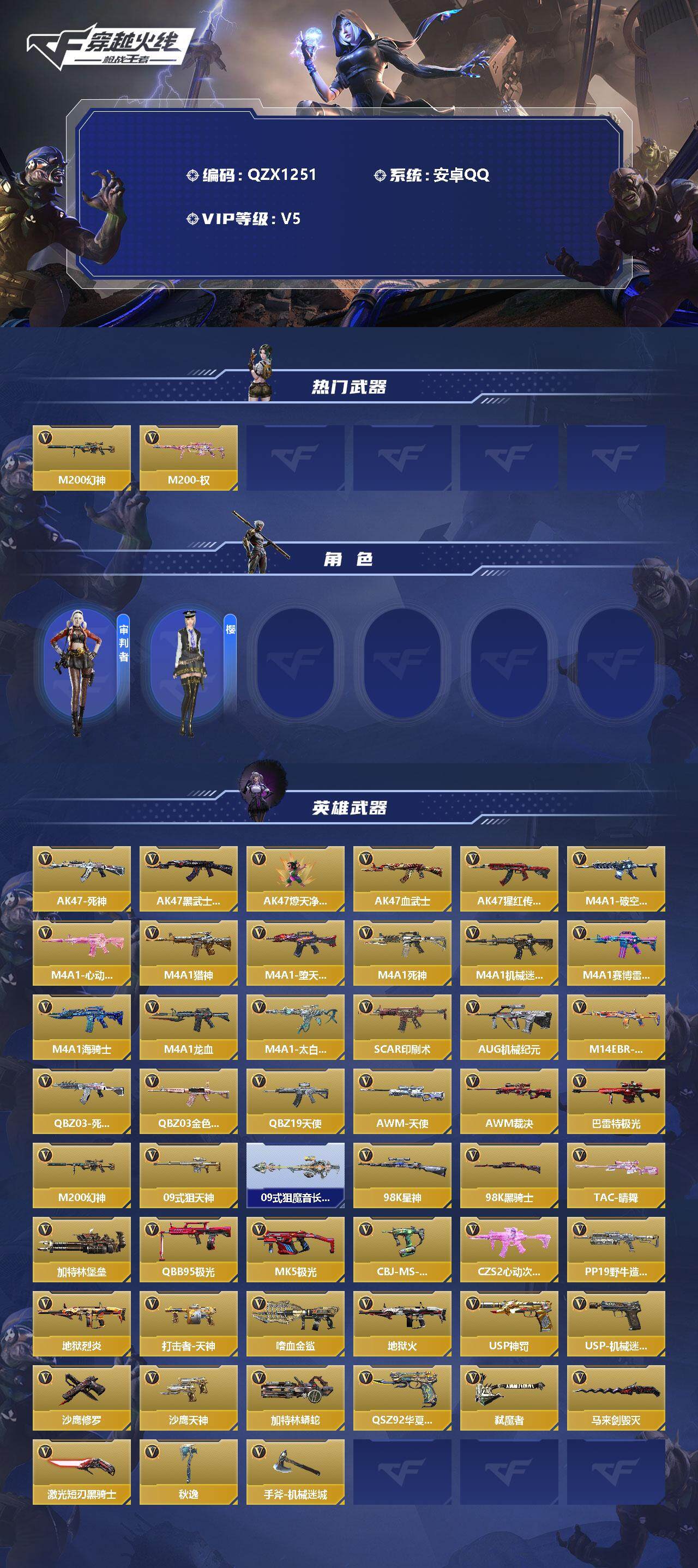 CFMEY327437枪战王者账号详情图2 CFMEY327437枪战王者账号详情图2